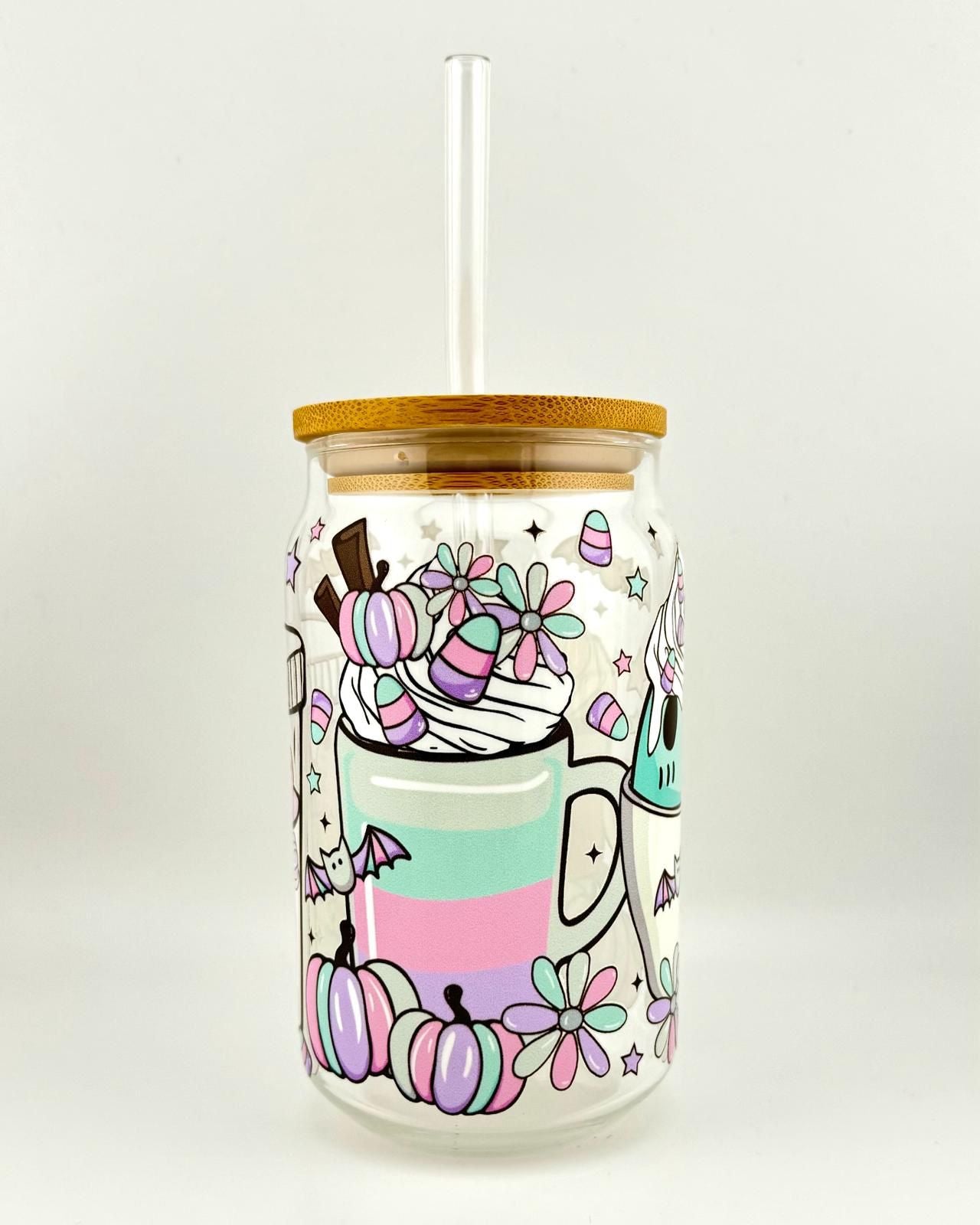 'ICED COFFEE' 16oz Glass Can Media 3 of 5