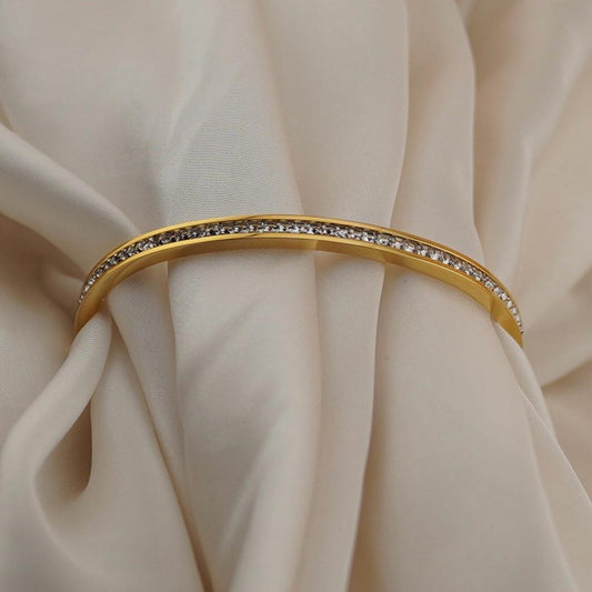 CRYSTAL BANGLE (GOLD) Media 1 of 4