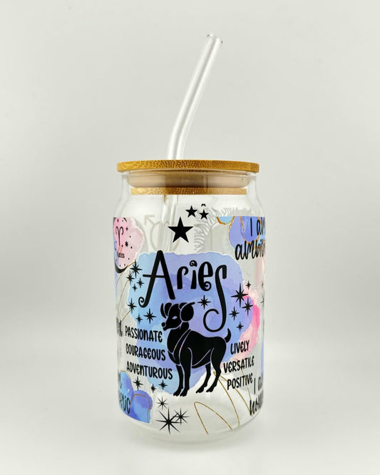 Buy 'ARIES' 16oz Glass Can online in United Kingdom