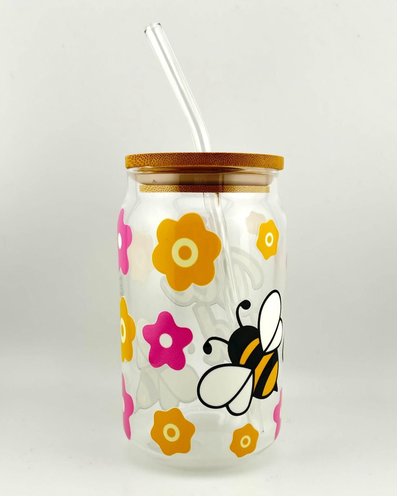 'BEE KIND' 16oz Glass Can Media 3 of 4