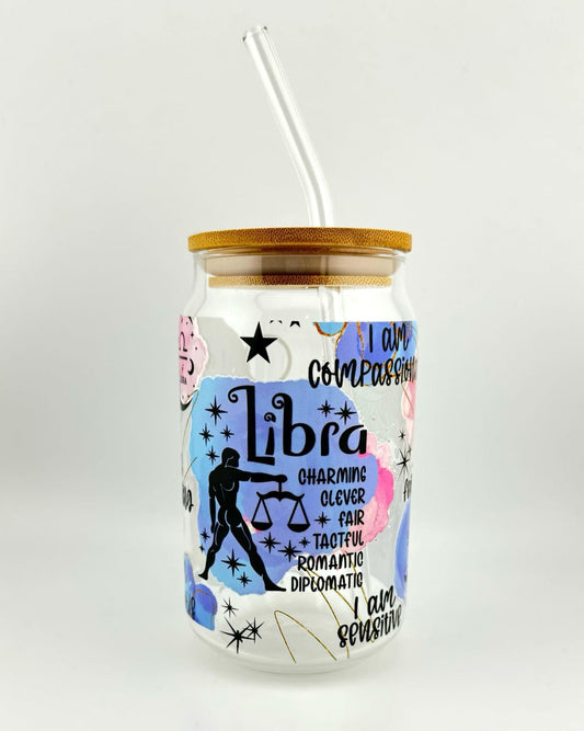 'LIBRA' 16oz Glass Can Media 1 of 4