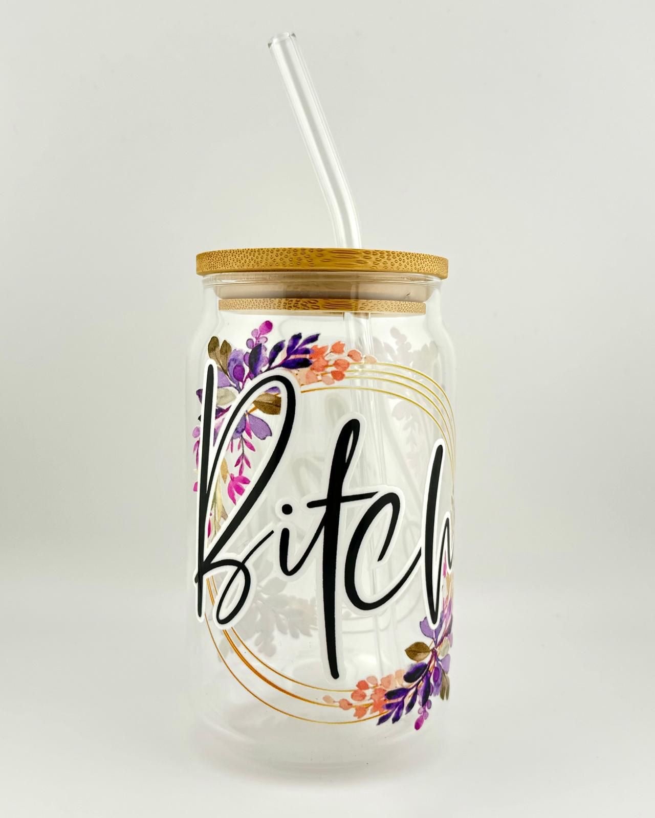 Buy BITCH 16oz Glass Can online in United Kingdom