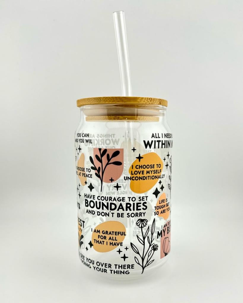 'DAILY REMINDER' 16oz Glass Can Media 3 of 4