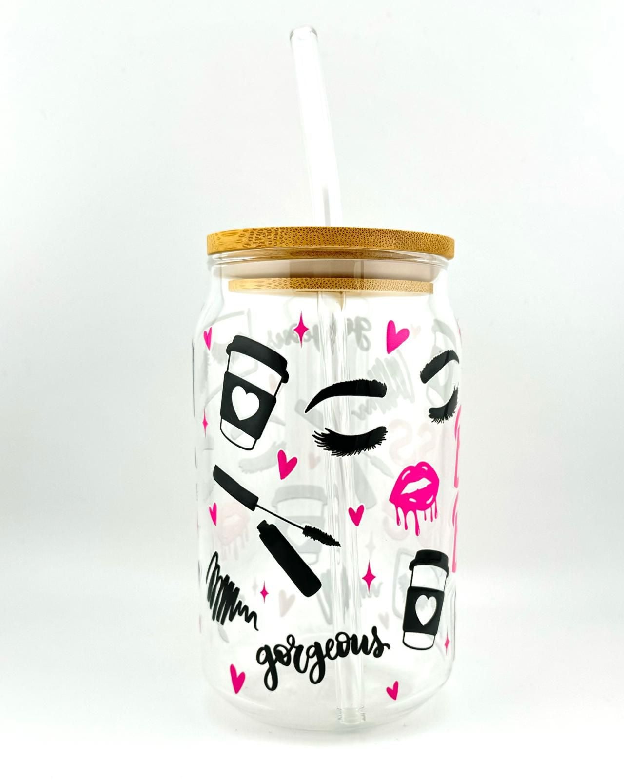 'BOSS BABE' 16oz Glass Can Media 2 of 4