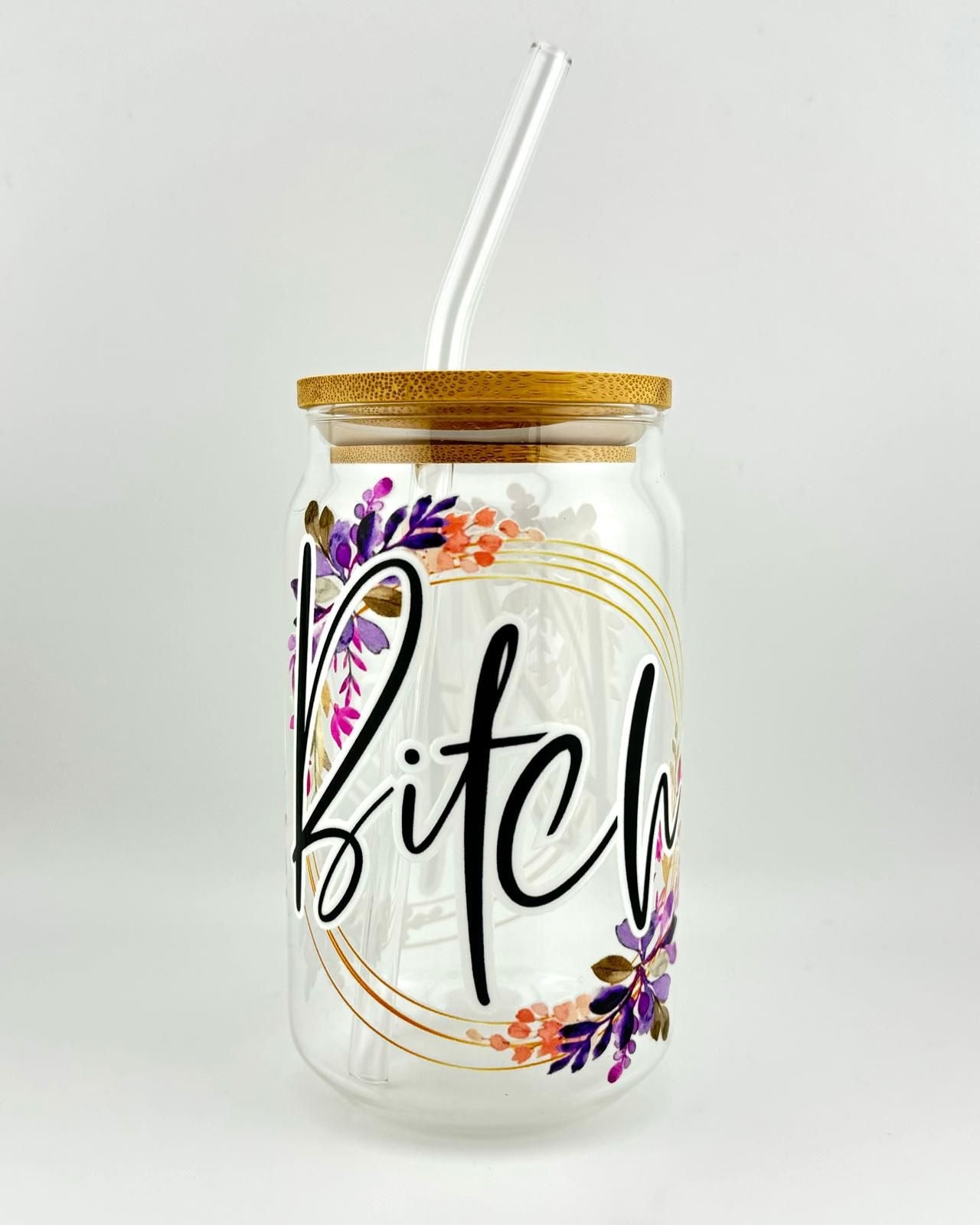 Buy BITCH 16oz Glass Can online in United Kingdom