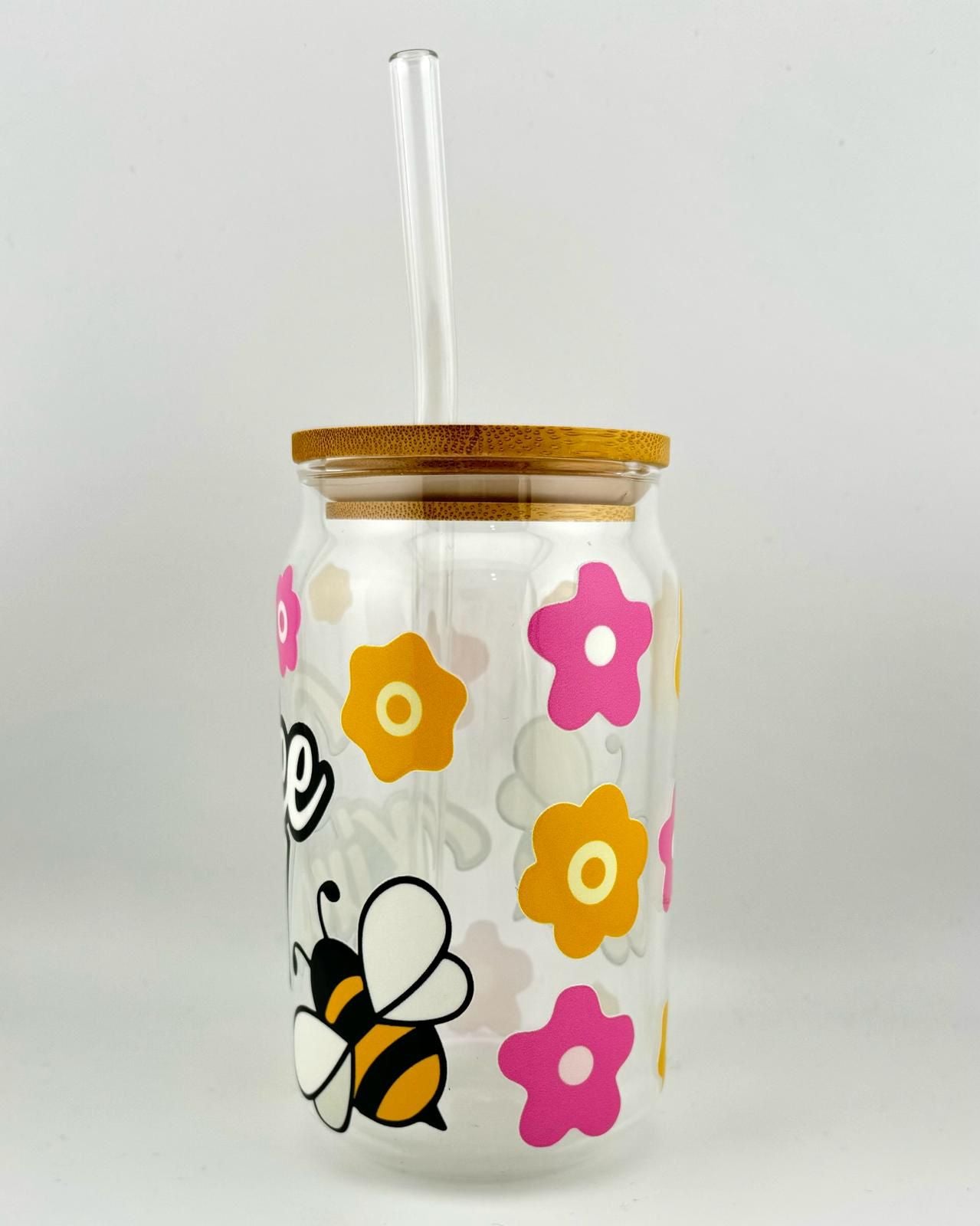 'BEE KIND' 16oz Glass Can Media 2 of 4