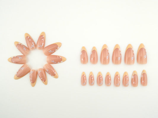 WILDFLOWER SHINNY MEDIUM LENGTH PRESS ON NAILS Media 1 of 3